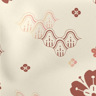 Japanese Cherry Blossom Hill Stretch Ponte