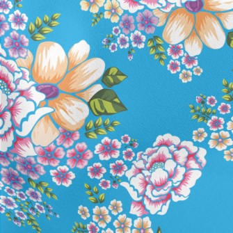 Taiwan Retro Big Flower Stretch Ponte