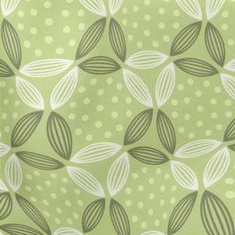 Dots And Lines Leaves Stretch Ponte