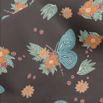Butterfly On A Flower Micro Fleece