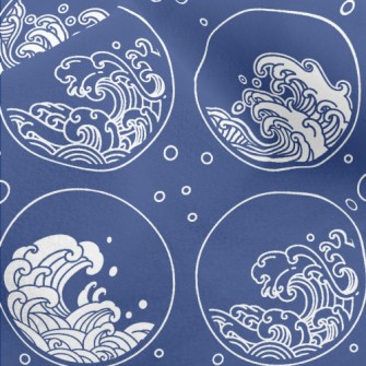 Circle Sea Waves Micro Fleece