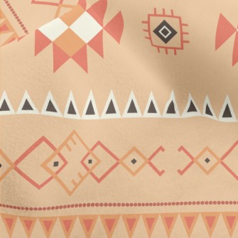 Ethnic Totem Geometric Pattern Micro Fleece