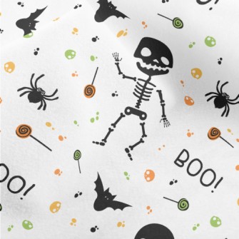 Halloween Funny Skeleton Micro Fleece