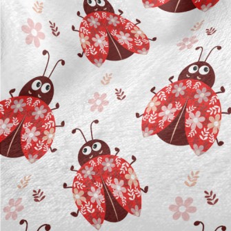 Big Eyed Ladybug Minky