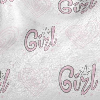 Girl Crown Love Heart Minky
