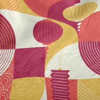 Chinese Style Lanterns Minky