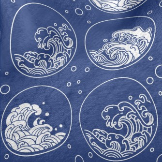 Circle Sea Waves Minky