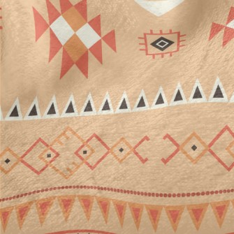 Ethnic Totem Geometric Pattern Minky