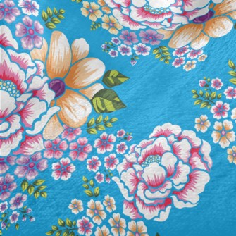 Taiwan Retro Big Flower Minky