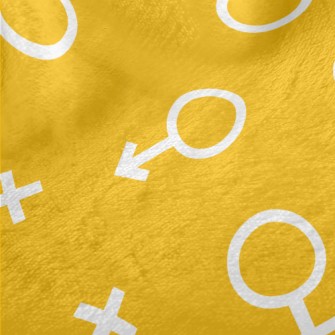 Cute Male And Female Symbols Minky