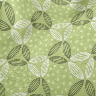 Dots And Lines Leaves Minky