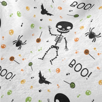 Halloween Funny Skeleton Minky