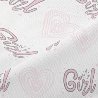 Girl Crown Love Heart Piqué