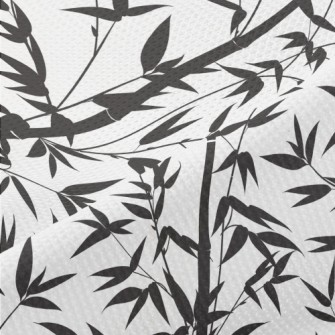 Mysterious Bamboo Silhouette Piqué