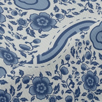 Vintage Chinese Flowers Piqué