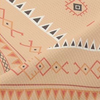 Ethnic Totem Geometric Pattern Piqué