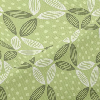 Dots And Lines Leaves Piqué