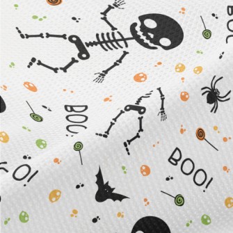 Halloween Funny Skeleton Piqué