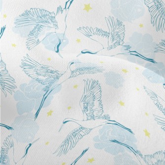 Graceful Flying Crane Lightweight Performance Linen