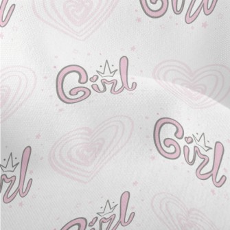 Girl Crown Love Heart Lightweight Performance Linen