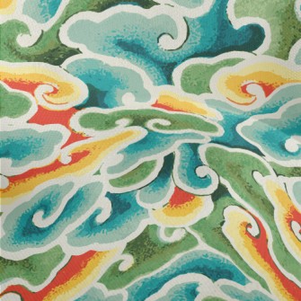Chinese Art Clouds Lightweight Performance Linen