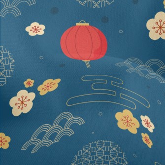 New Year Decoration Lanterns Lightweight Performance Linen