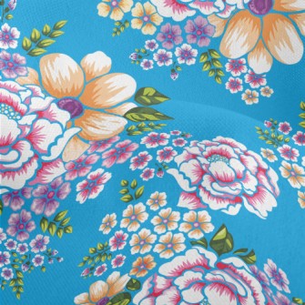 Taiwan Retro Big Flower Lightweight Performance Linen