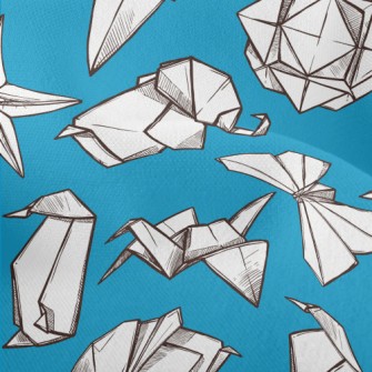 3D Origami Animals Lightweight Performance Linen
