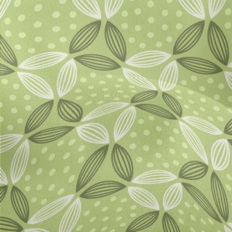 Dots And Lines Leaves Lightweight Performance Linen