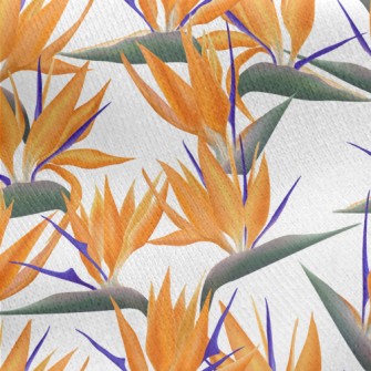 Large Bird Of Paradise Flower Jersey Backed Fleece