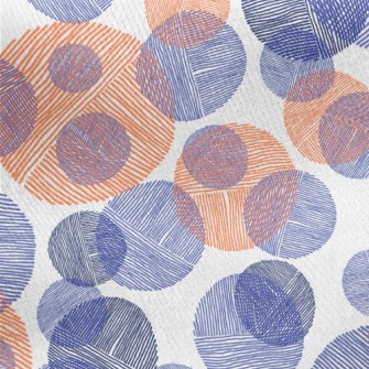 Stripe Patchwork Dots Jersey Backed Fleece