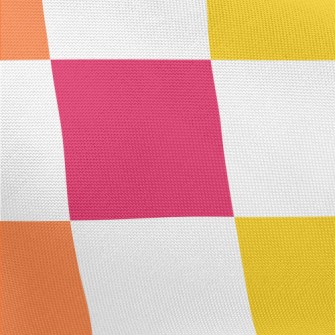 Colorful Checkerboard Pongee