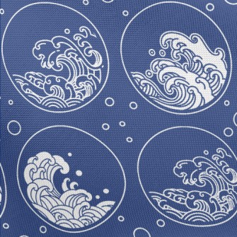 Circle Sea Waves Pongee