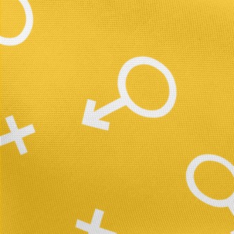 Cute Male And Female Symbols Pongee