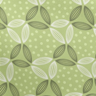 Dots And Lines Leaves Pongee