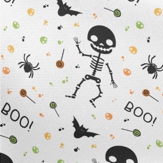 Halloween Funny Skeleton Pongee