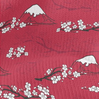 Mt. Fuji And Cherry Blossoms Stretch Jersey