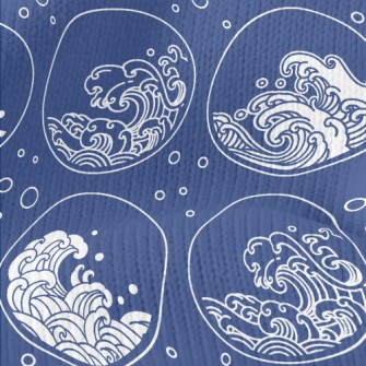 Circle Sea Waves Stretch Jersey