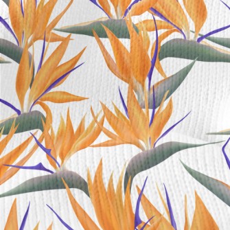 Large Bird Of Paradise Flower Stretch Jersey