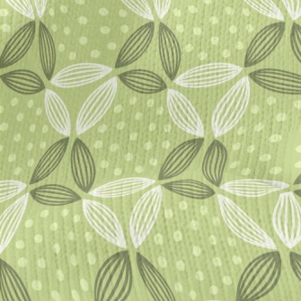 Dots And Lines Leaves Stretch Jersey