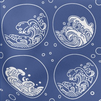 Circle Sea Waves Lightweight Cotton Poplin
