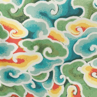 Chinese Art Clouds Lightweight Cotton Poplin