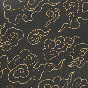 Simple Line Clouds Midweight Cotton Poplin