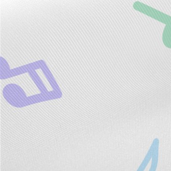 Colorful Little Notes Midweight Cotton Poplin