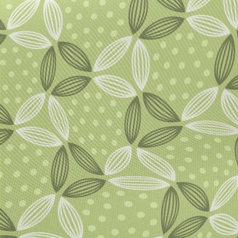 Dots And Lines Leaves Midweight Cotton Poplin