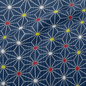 Diamond Mosaic Geometric Figur Birdseye Piqué