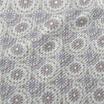 Indian Style Floral Pattern Birdseye Piqué
