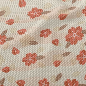 Classical Beautiful Flowers Birdseye Piqué