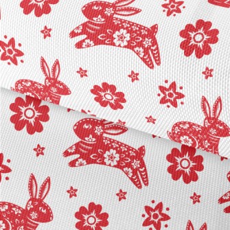 Traditional Paper-cut Rabbit Waterproof Oxford