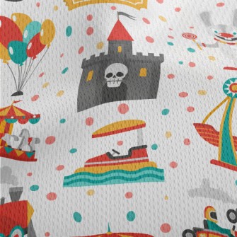 Happy Circus Park Athletic Mesh Flat Back